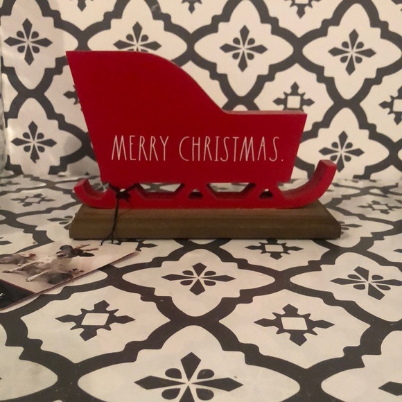 Rae Dunn MERRY CHRISTMAS Sleigh - Picture 1 of 3